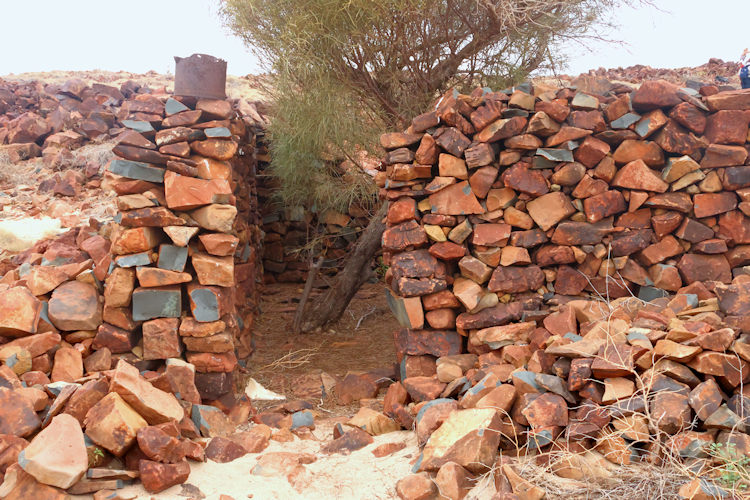 Remains of sheep station infrastructure, Lewis Island, DampierArchipelago, Western Australia