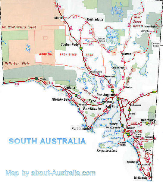 South Australia Map